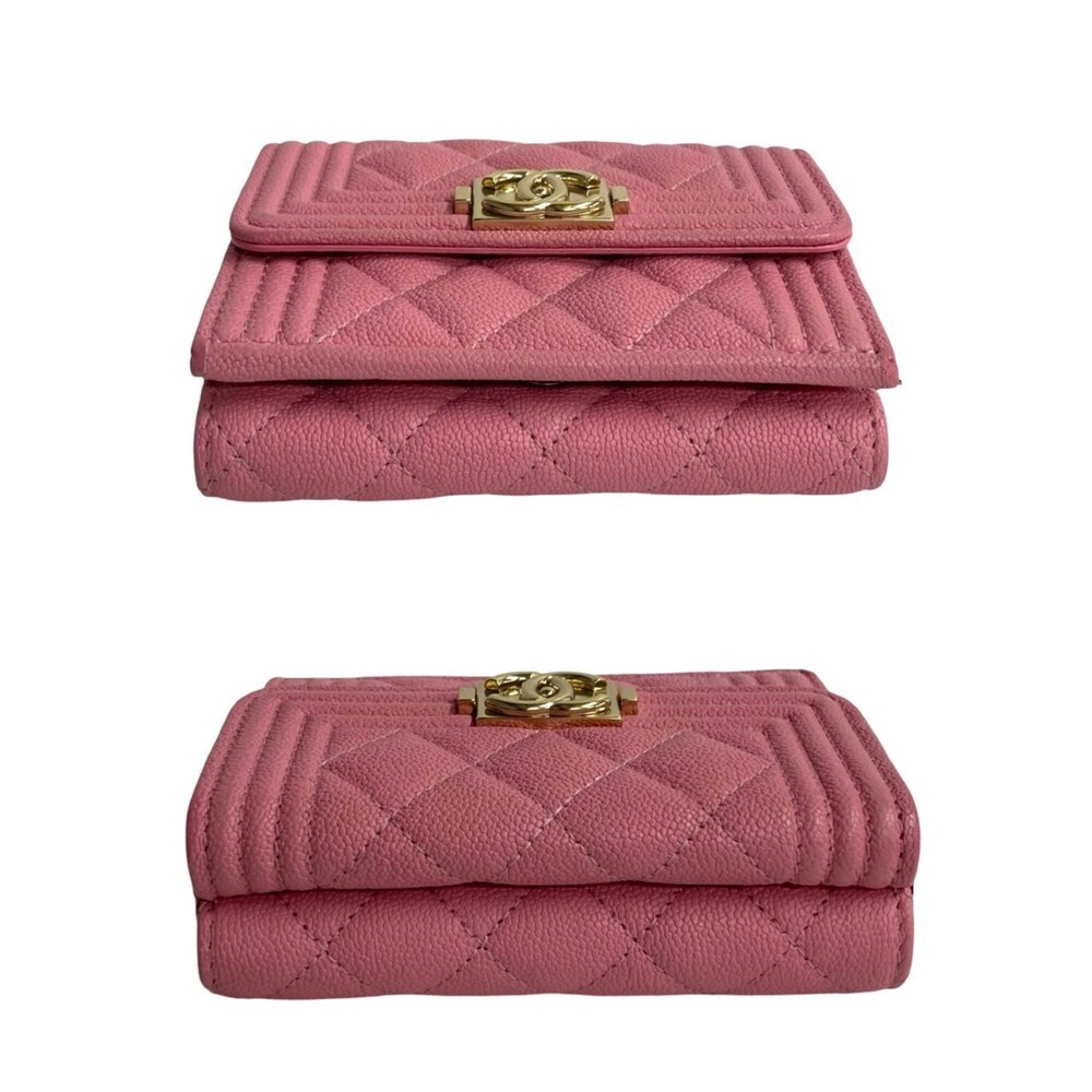 CHANEL Pink Caviar Leather Wallet - Picture 5 of 9
